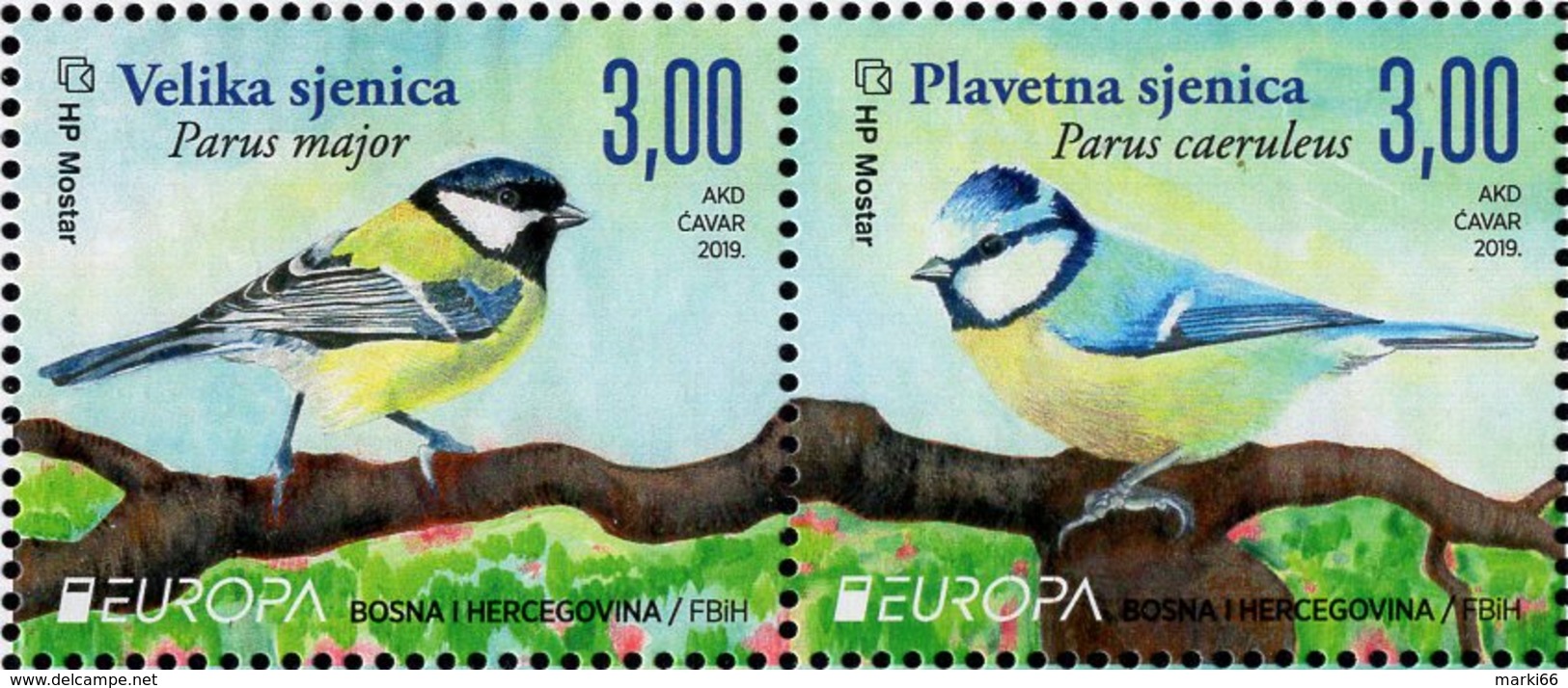 Bosnia & Herzegovina - Mostar - 2019 - Europa CEPT - National Birds - Mint Stamp Set - Bosnia Erzegovina