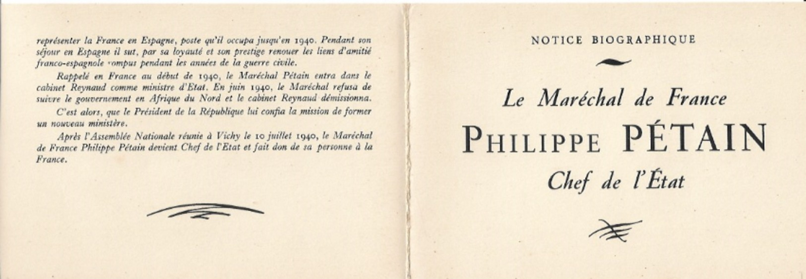 PHILIPPE PETAIN  MARECHAL  DE  FRANCE  :  4  PORTAITS  D' ART  DANS  LEUR  POCHETTE  (  9  SCANS  )  .  RARE  AINSI  .