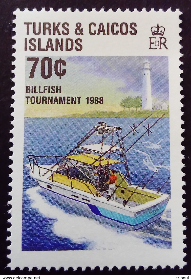 Turks Et Caicos 1988 Bateau Boat Pêche Fishing Yvert 794 ** MNH - Turks & Caicos