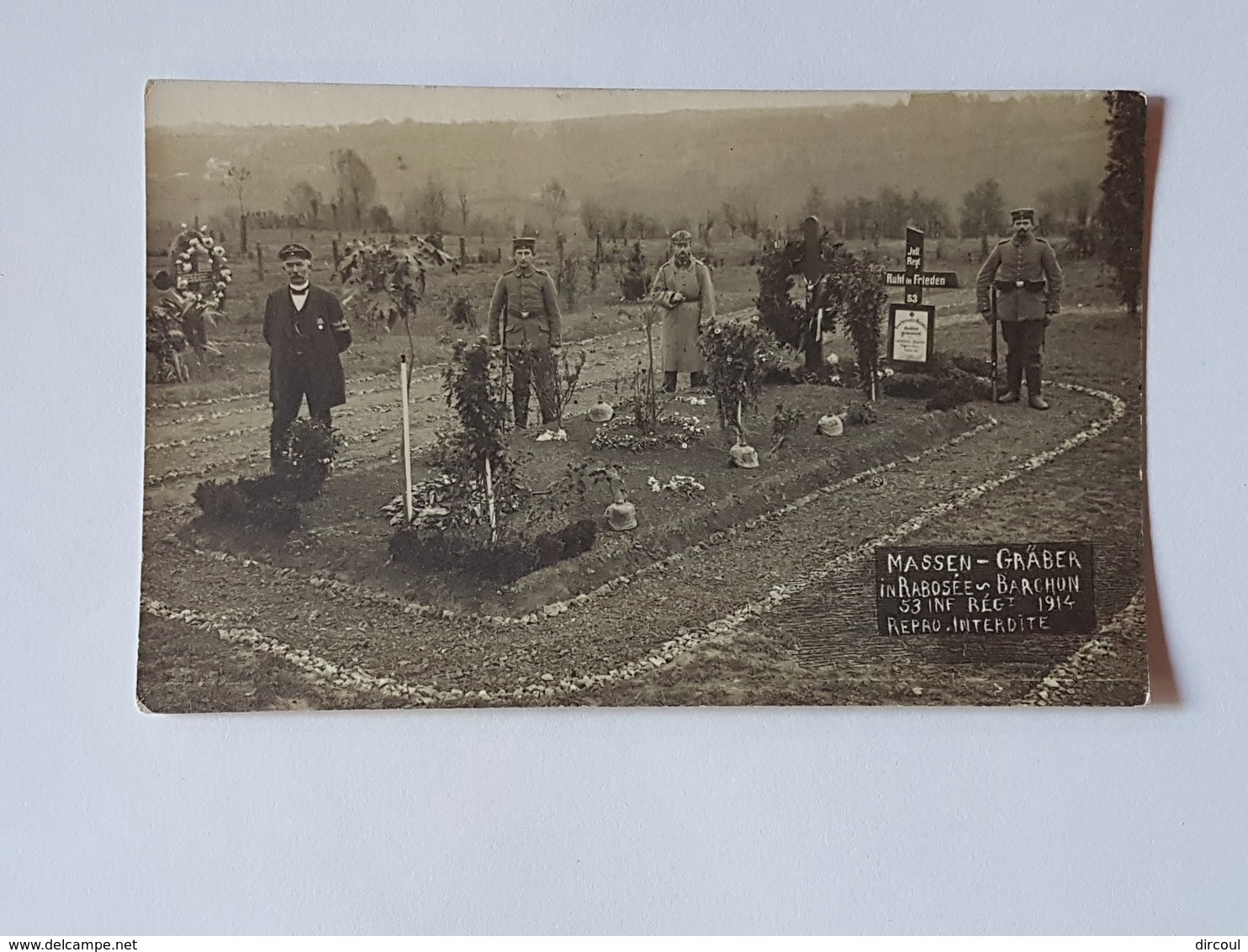 41149-   Rabosee Barchon  Cimetière   1914  Soldat  Allemand Carte  Photo - Blegny