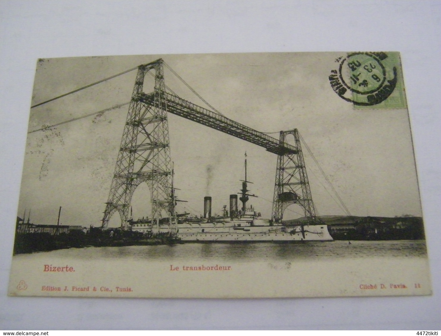 C.P.A.- Afrique - Tunisie - Bizerte - Le Pont Transbordeur - 1903 - SUP (BZ 21) - Tunisia