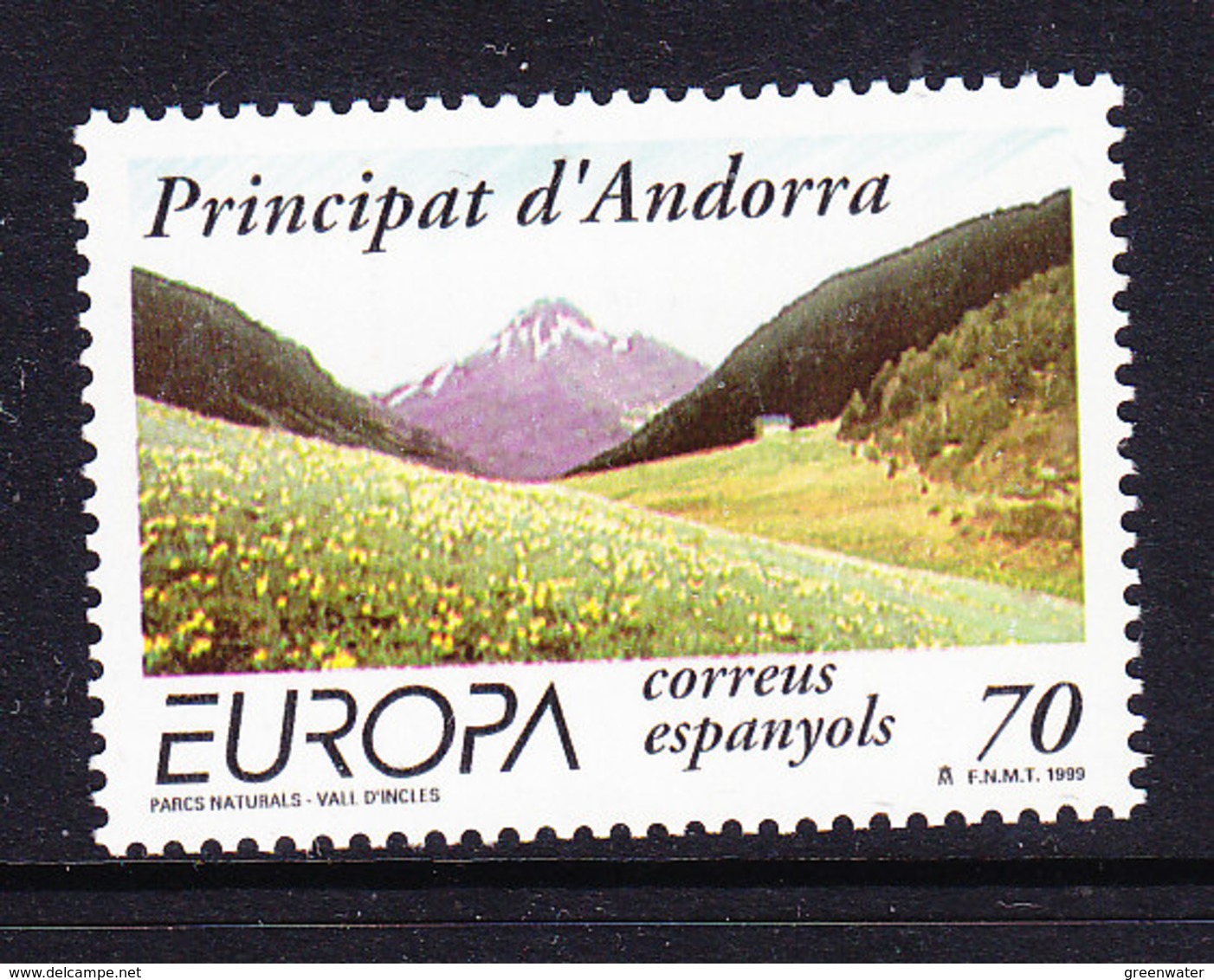 Europa Cept 1999 Andorra Sp. 1v ** Mnh (43471B) - 1999