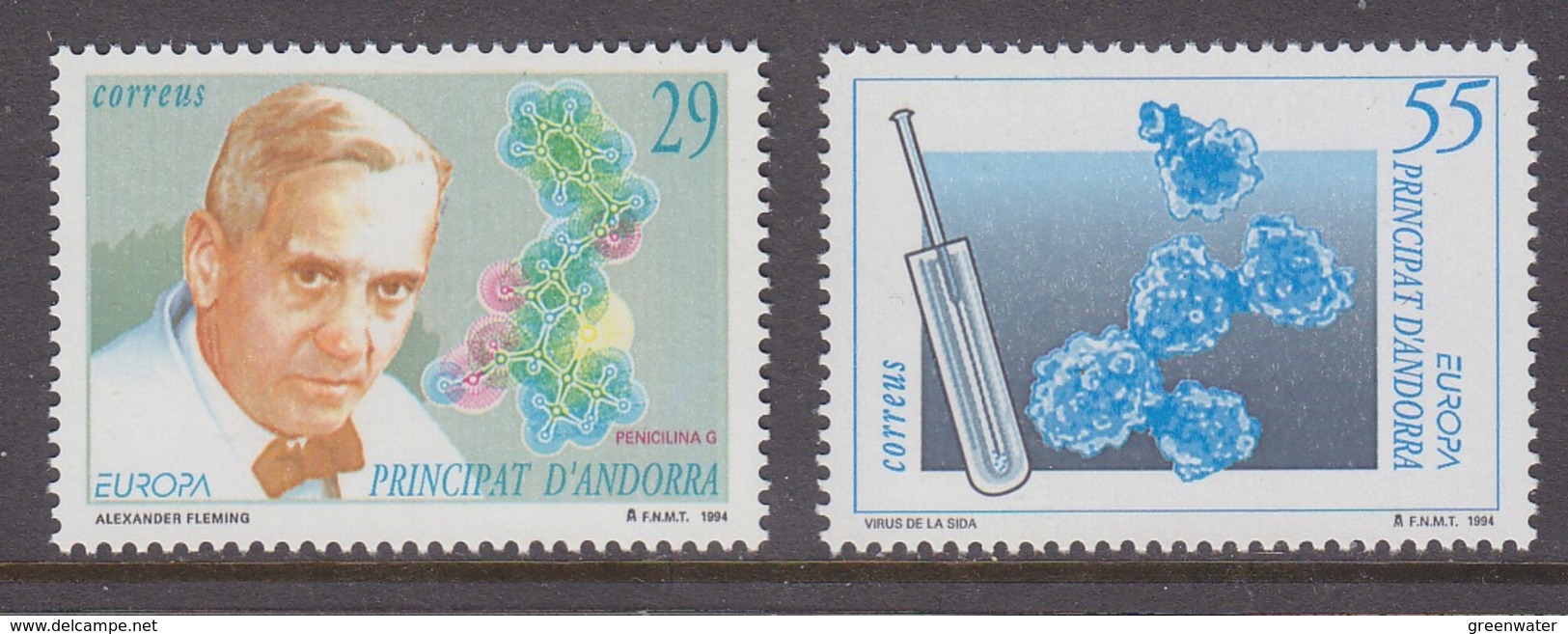 Europa Cept 1994 Andorra Sp. 2v  ** Mnh (43471D) - 1994