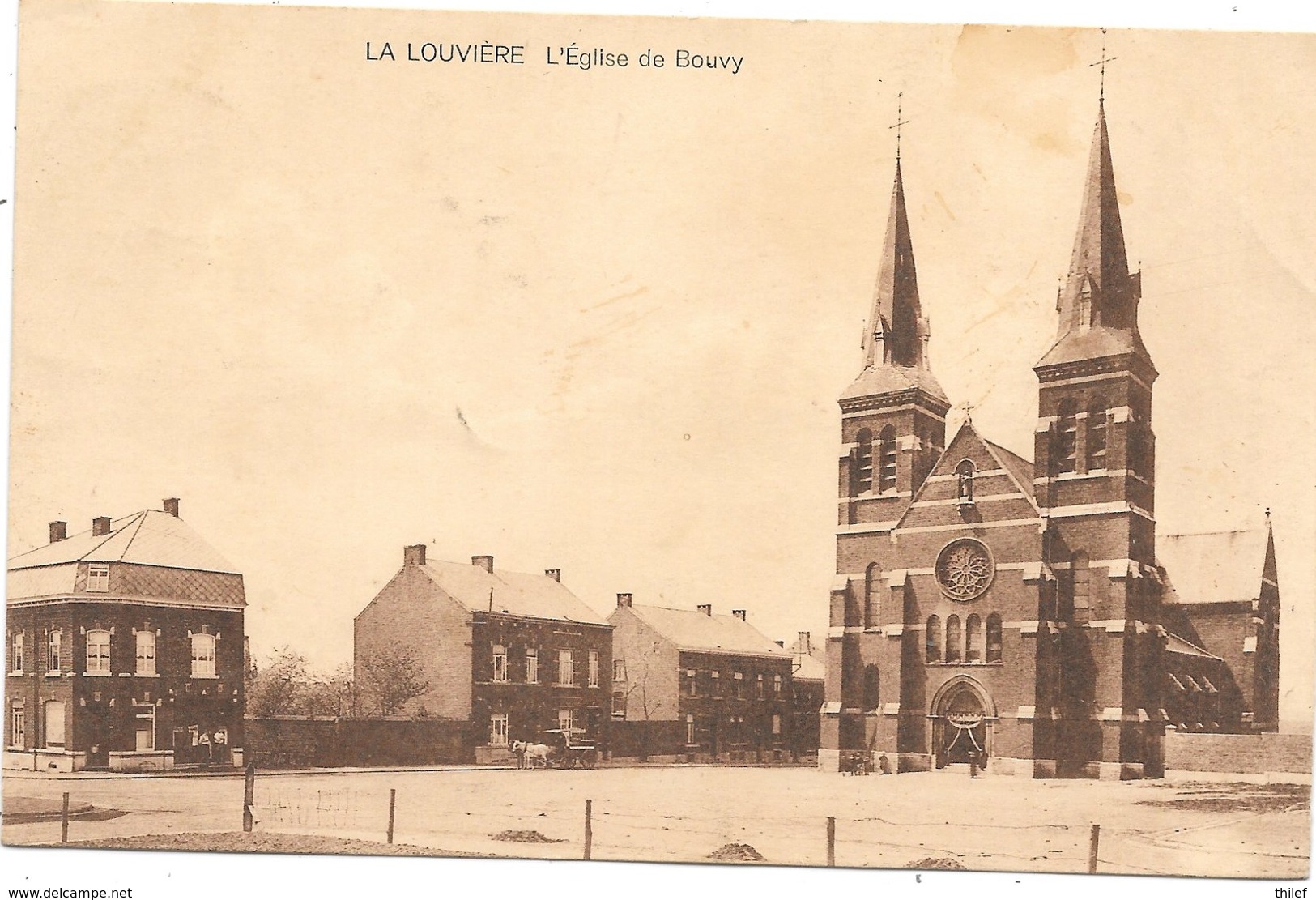 La Louvière NA72: L'Eglise De Bouvy 1922 - La Louvière