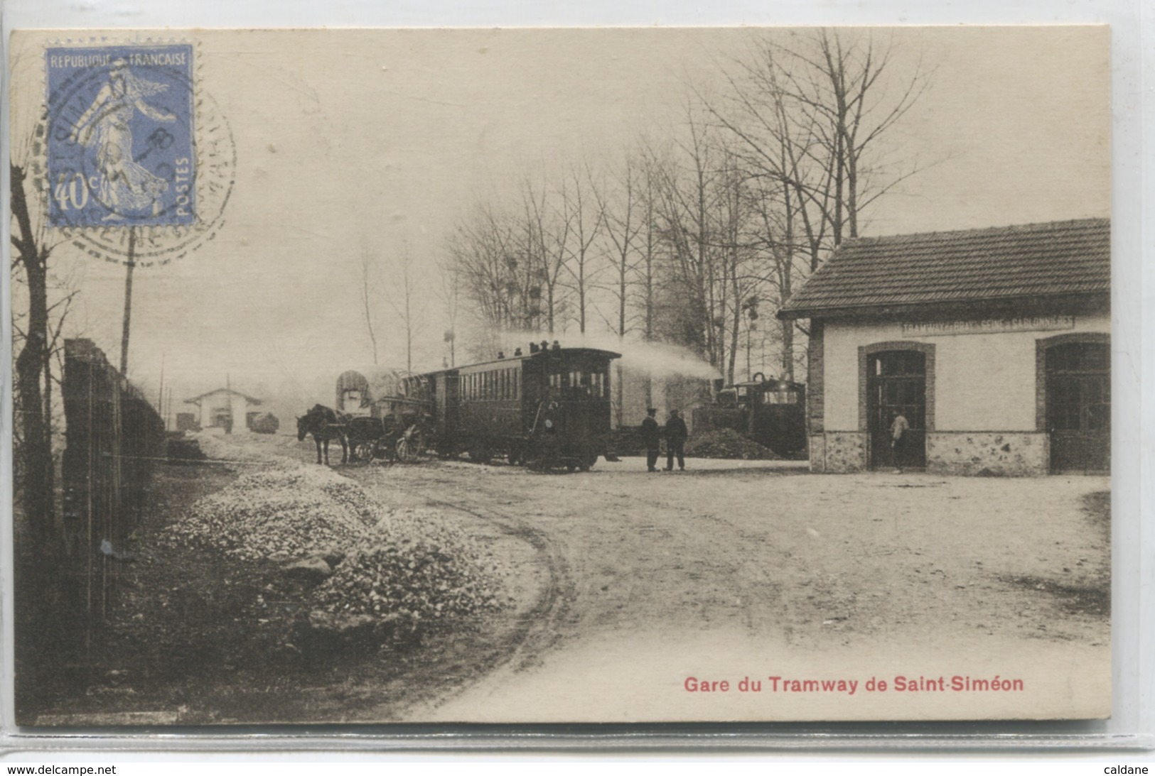 - 77-SEINE Et MARNE- Gare Du Tramway De SAINT-SIMEON - Tramways