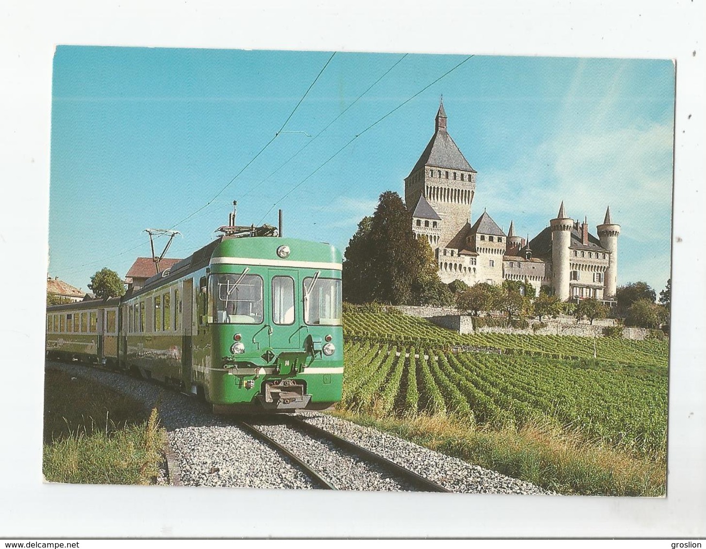 VUFFLENS 4745  LE CHATEAU ET LE BAM (BIERE APPLES MORGES)  TRAIN CIRCULANT - Apples