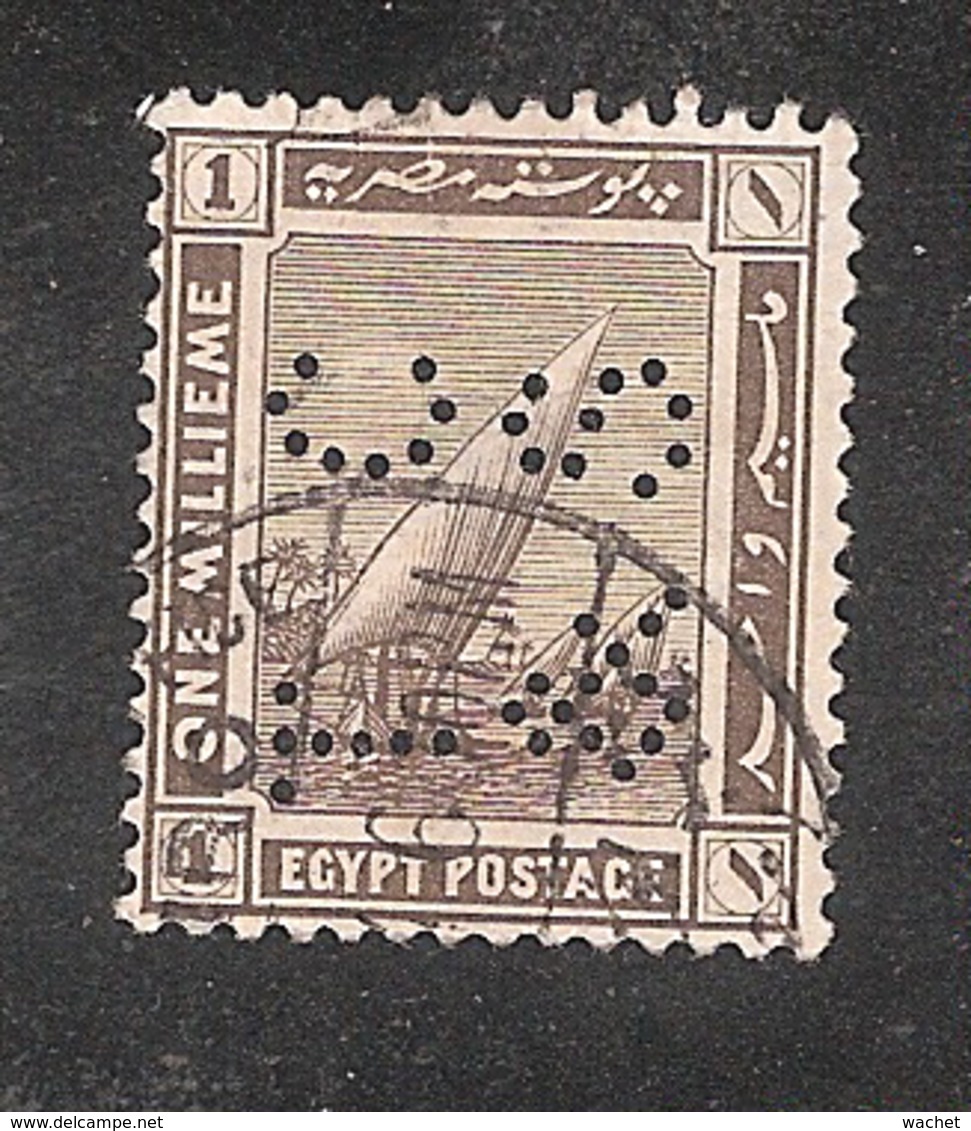 Perfin Perforé Firmenlochung Egypt SG 84 TC&S  Thomas Cook And Son - 1915-1921 British Protectorate