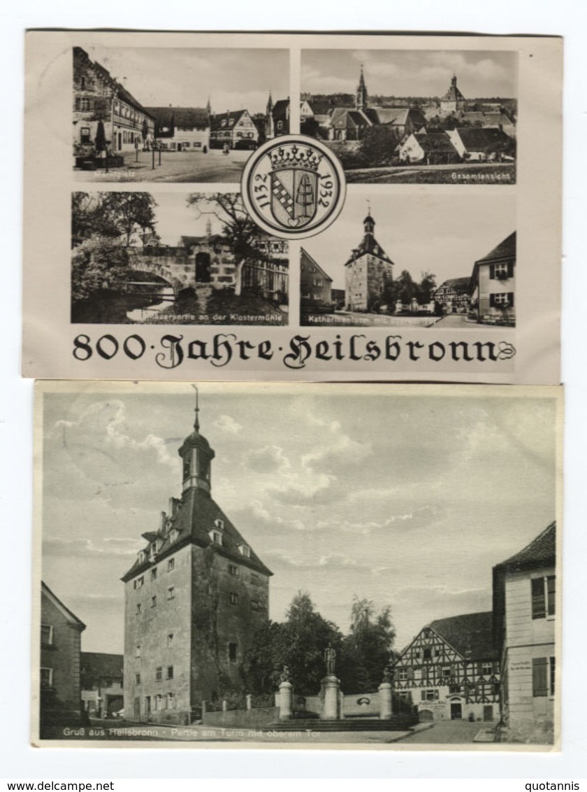 6 Foto AK Sw Ab 1932 HEILSBRONN 800 Jahre - Autres & Non Classés