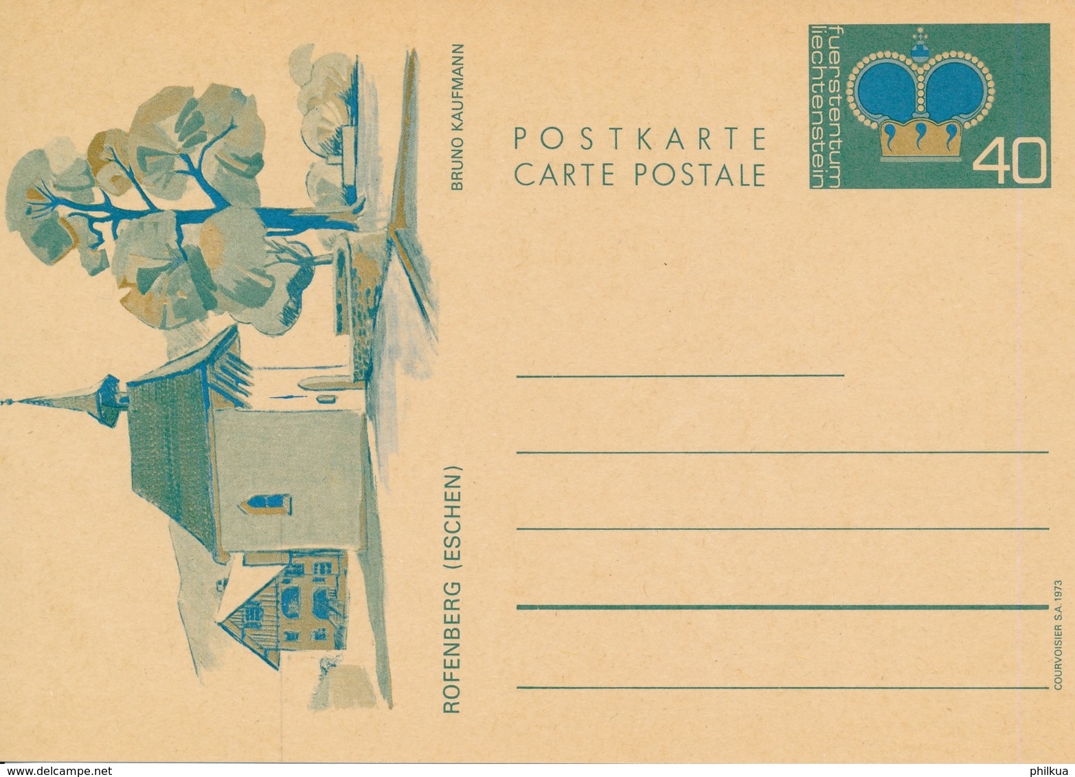 Michel P78 Bildpostkarte Rofenberg Eschen - Postfrisch/** - Entiers Postaux