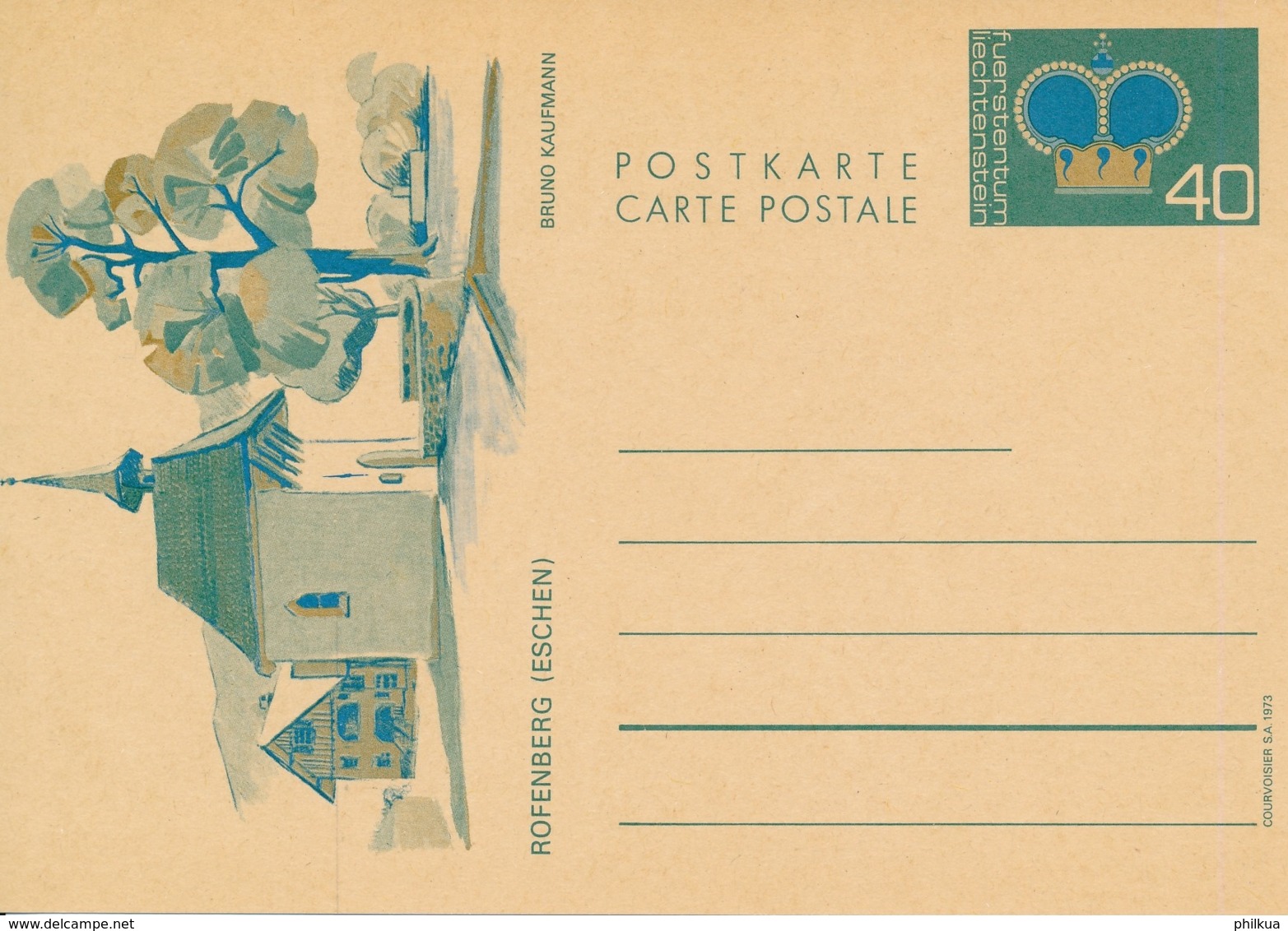 Michel P78 Bildpostkarte Rofenberg Eschen - Postfrisch/** - Postwaardestukken
