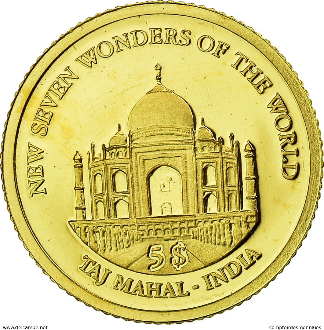 Monnaie, Îles Salomon, Elizabeth II, Taj Mahal, 5 Dollars, 2011, B.H. Mayer - Solomon Islands