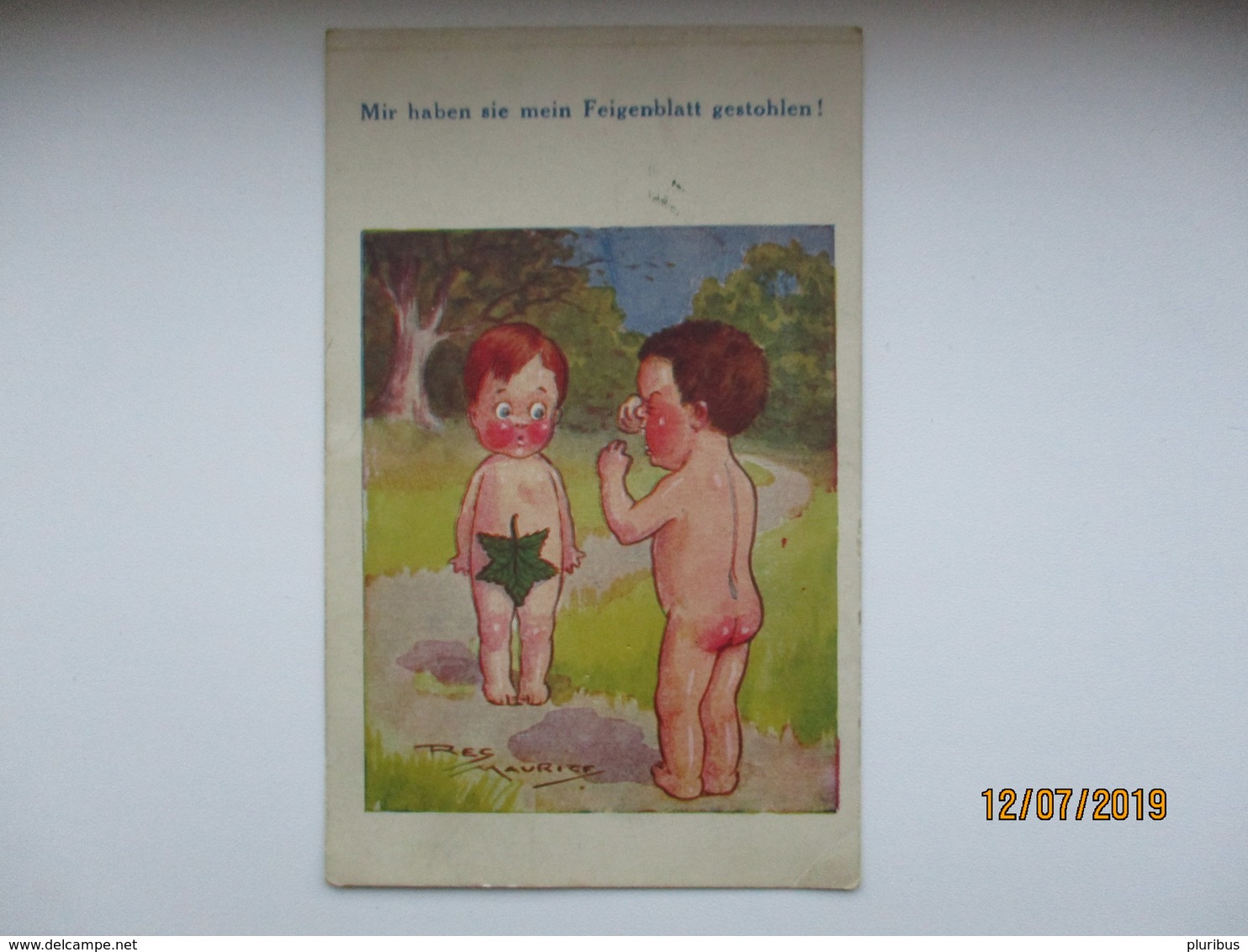 MAURICE , ADAM AND EVE , OLD POSTCARD  ,0 - Maurice