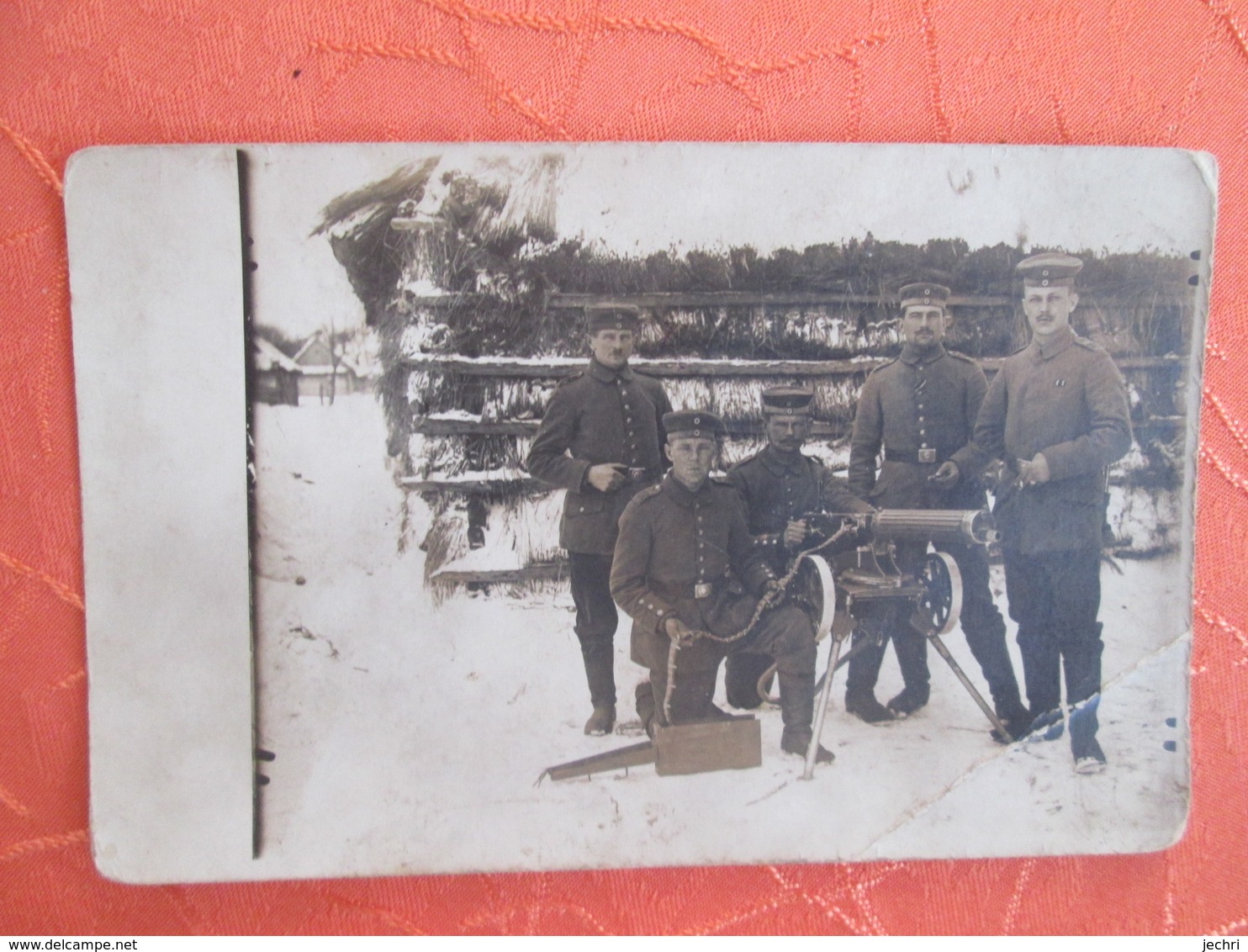 Carte Photo De Militaires En Moselle . Cachet Censure Sarrebourg - Sonstige & Ohne Zuordnung