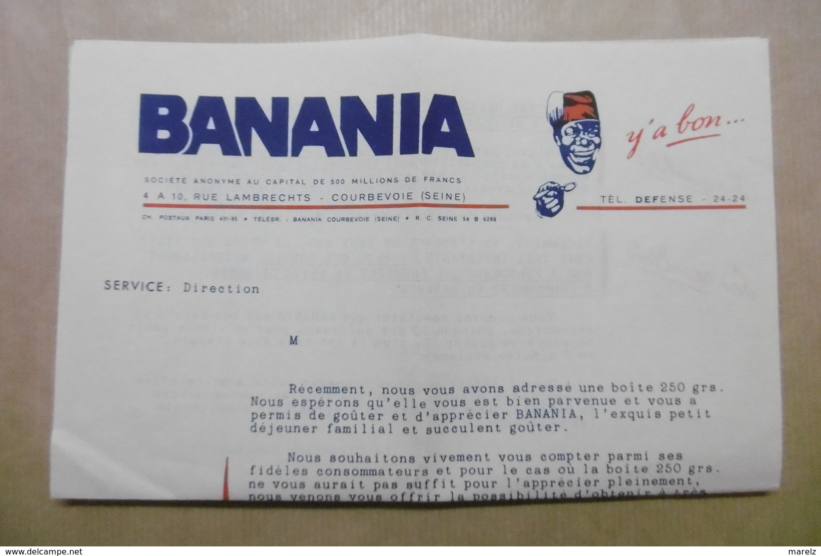 Document BANANIA Y'a Bon COURBEVOIE 92 HAUTS DE SEINE - Food