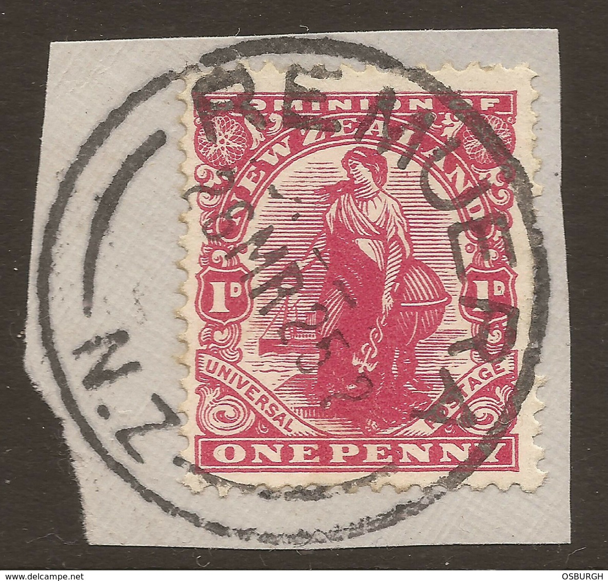 NEW ZEALAND. POSTMARK REMUERA. 1d CARMINE. USED. - Used Stamps