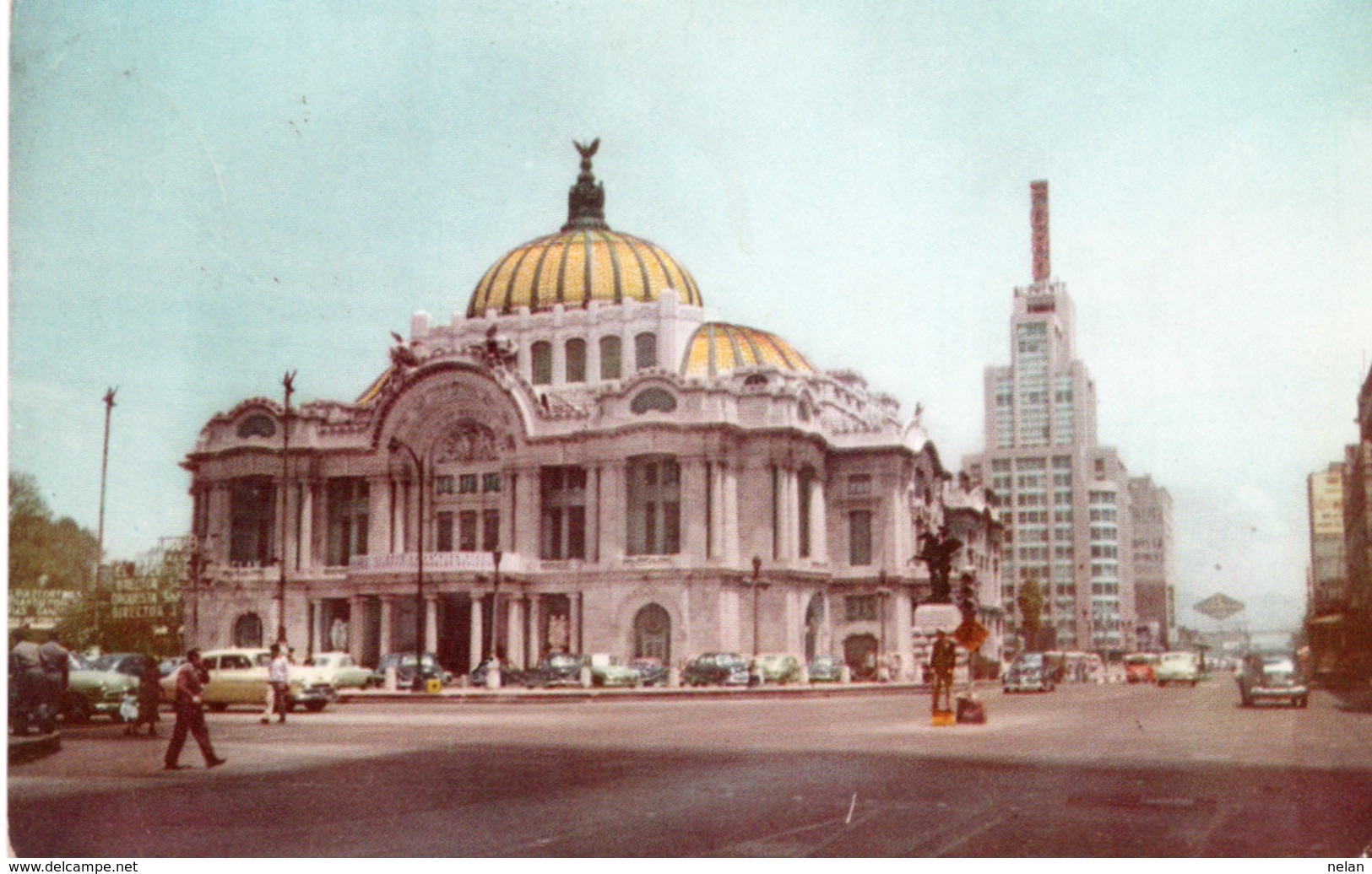 PALACIO DE BELLAS ARTES-MEXICO- VIAGGIATA 1954 - Messico