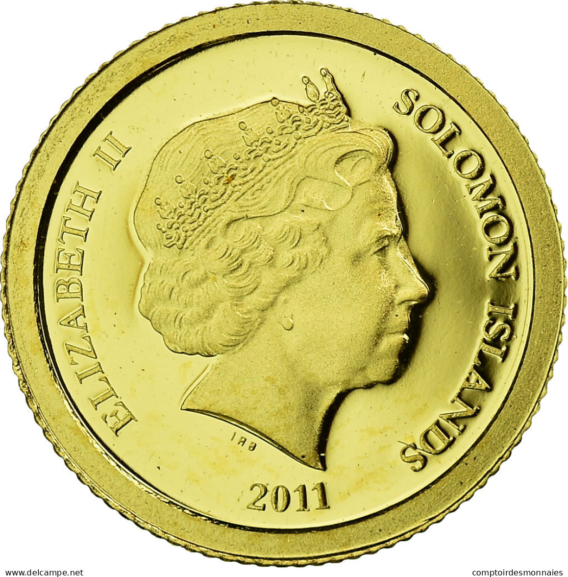 Monnaie, Îles Salomon, Elizabeth II, Mausolée De Mausole, 5 Dollars, 2011 - Solomoneilanden