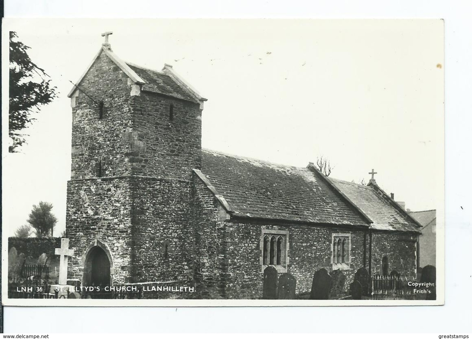 Postcard  Wales Llanhilleth Rp St Illyd's Church Unused Monmouthshire   Frith's - Monmouthshire