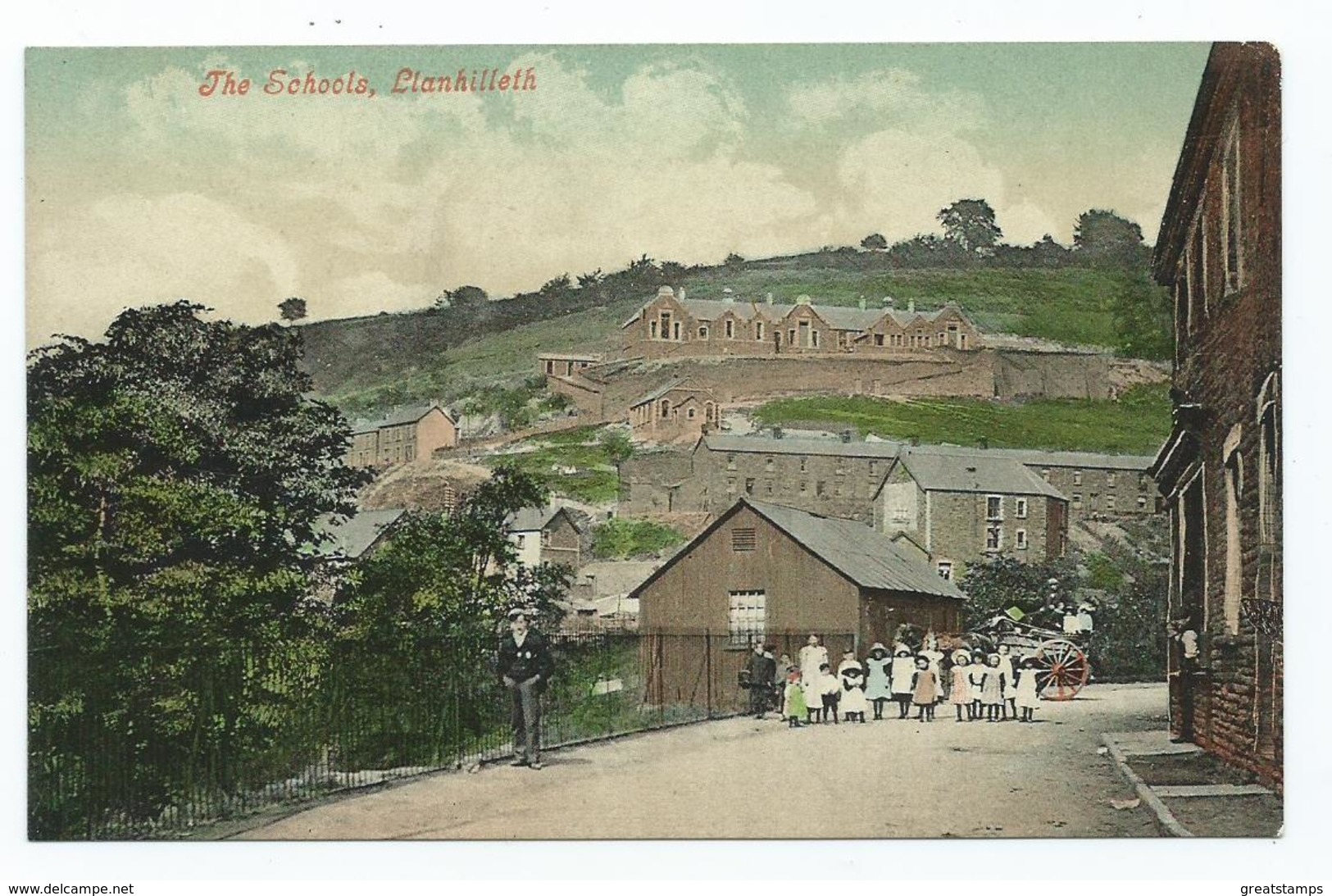 Postcard  Wales Llanhilleth The Schools  Unused Monmouthshire   T.wares - Monmouthshire