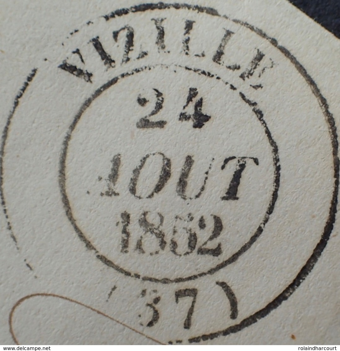 DF40266/225 - ✉️ De VIZILLE (Isère) Du 24 AOÛT 1852 à BOURG D'OIZANS (Isère) - TAXE De 25c - 1849-1876: Période Classique