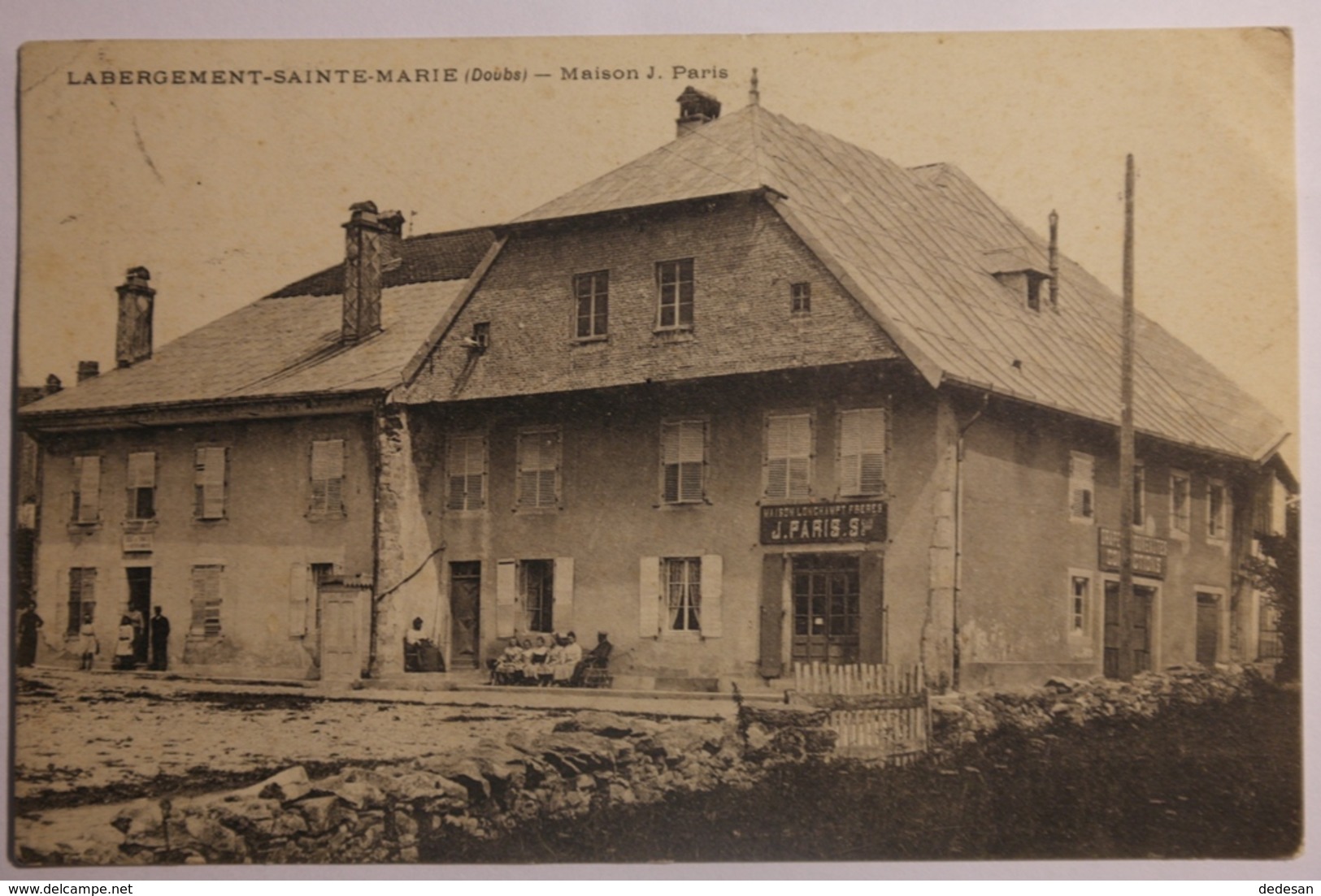 Cpa Labergement Sainte Marie Doubs Maison J Paris - 1908 - TOR20 - Autres & Non Classés