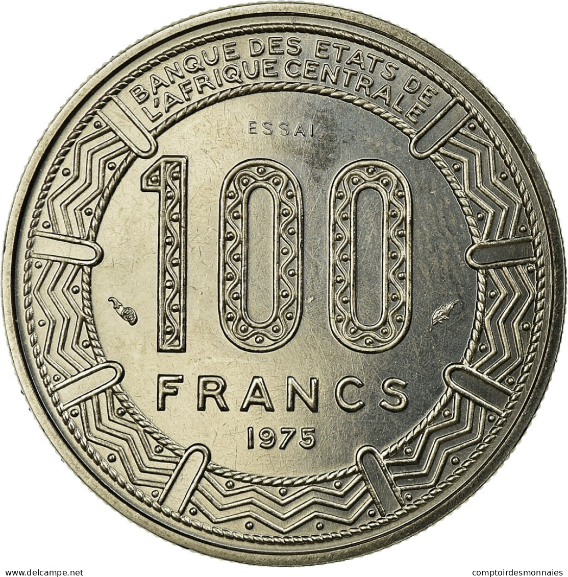 Monnaie, Chad, 100 Francs, 1975, Paris, ESSAI, FDC, Nickel, KM:E5 - Chad