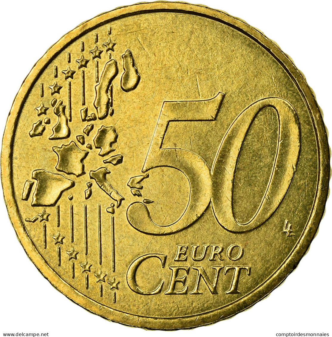 Monaco, 50 Euro Cent, 2001, SUP+, Laiton, KM:172 - Monaco