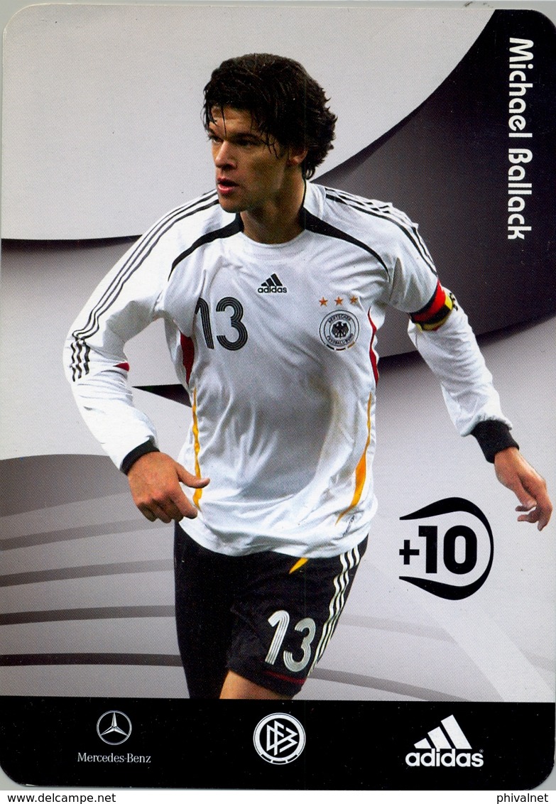 TARJETA PUBLICITARIA , FÚTBOL , SOCCER , FOOTBALL , MICHAEL BALLACK - Calcio