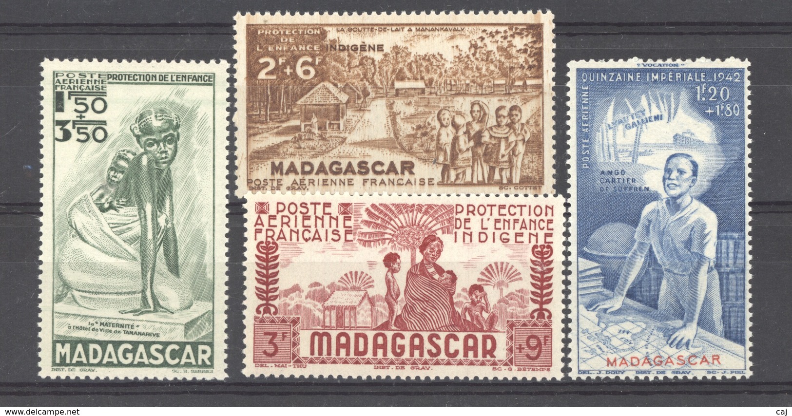 Madagascar  -  Avion  :  Yv  41-44  ** - Luchtpost