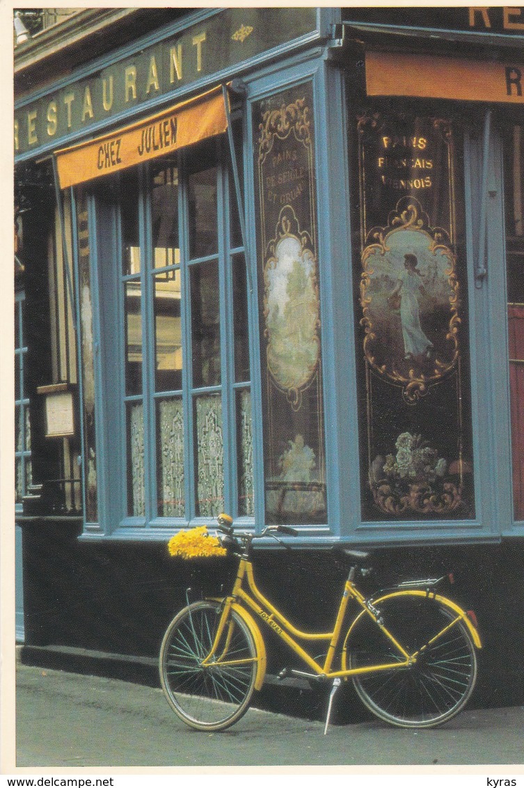 CPM 10x15.   Restaurant "CHEZ JULIEN "Paris  Série Les Byciclettes N°33 - Ristoranti