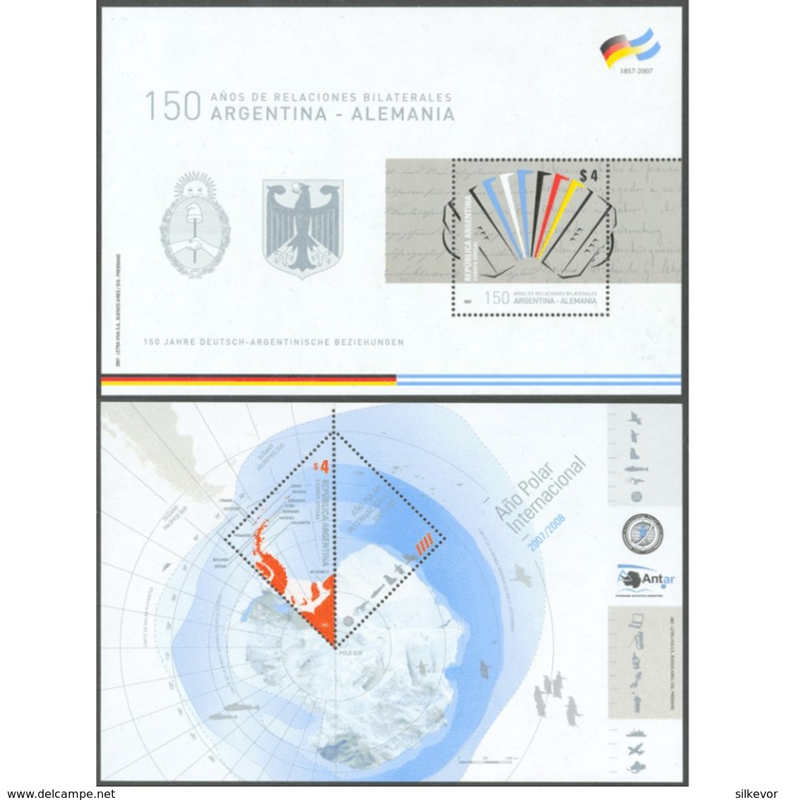 ARGENTINA - MINT - COMMEMORATIVE (38) + REGULAR MAIL (6) + SOUVENIR SHEET (6) - Komplette Jahrgänge