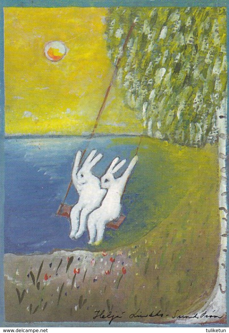 Postal Stationery - Rabbits - Hares In The Bow - Red Cross 1994 - Suomi Finland - Postage Paid - Postal Stationery