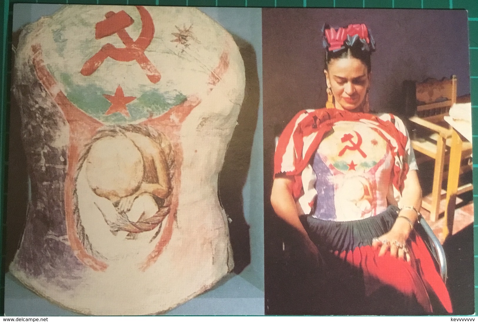 Frida Kahlo (1907-1954) ~ Corset With Hammer And Sickle, 1950 - Paintings