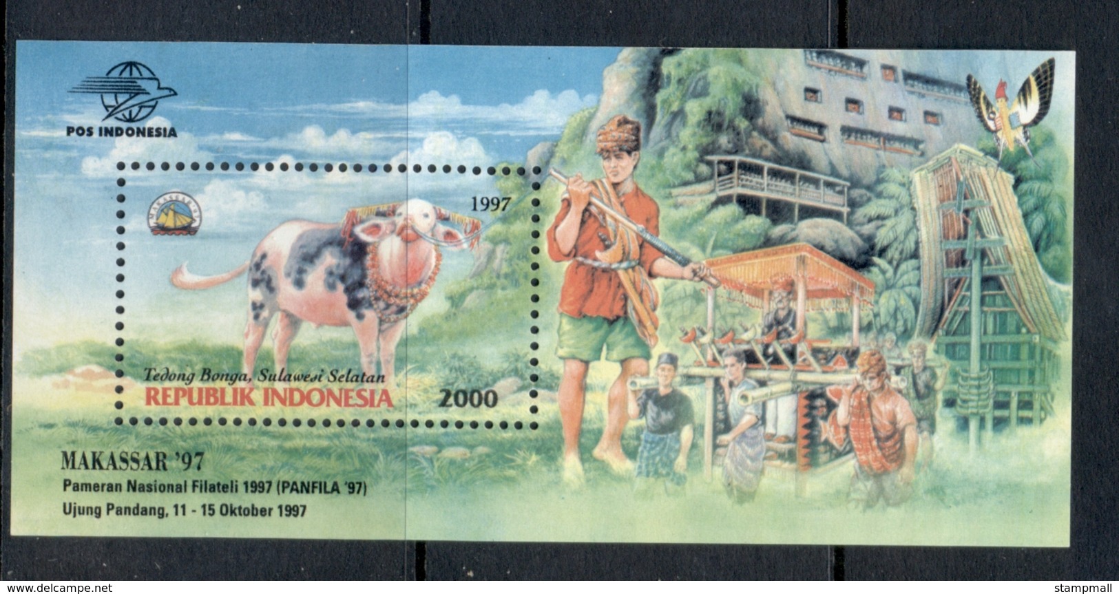Indonesia 1997 Sulawesi Stamp Ex MS MUH - Indonesia