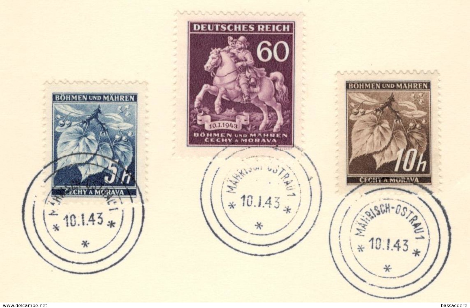 19645 - Sur Feuillet - Lettres & Documents