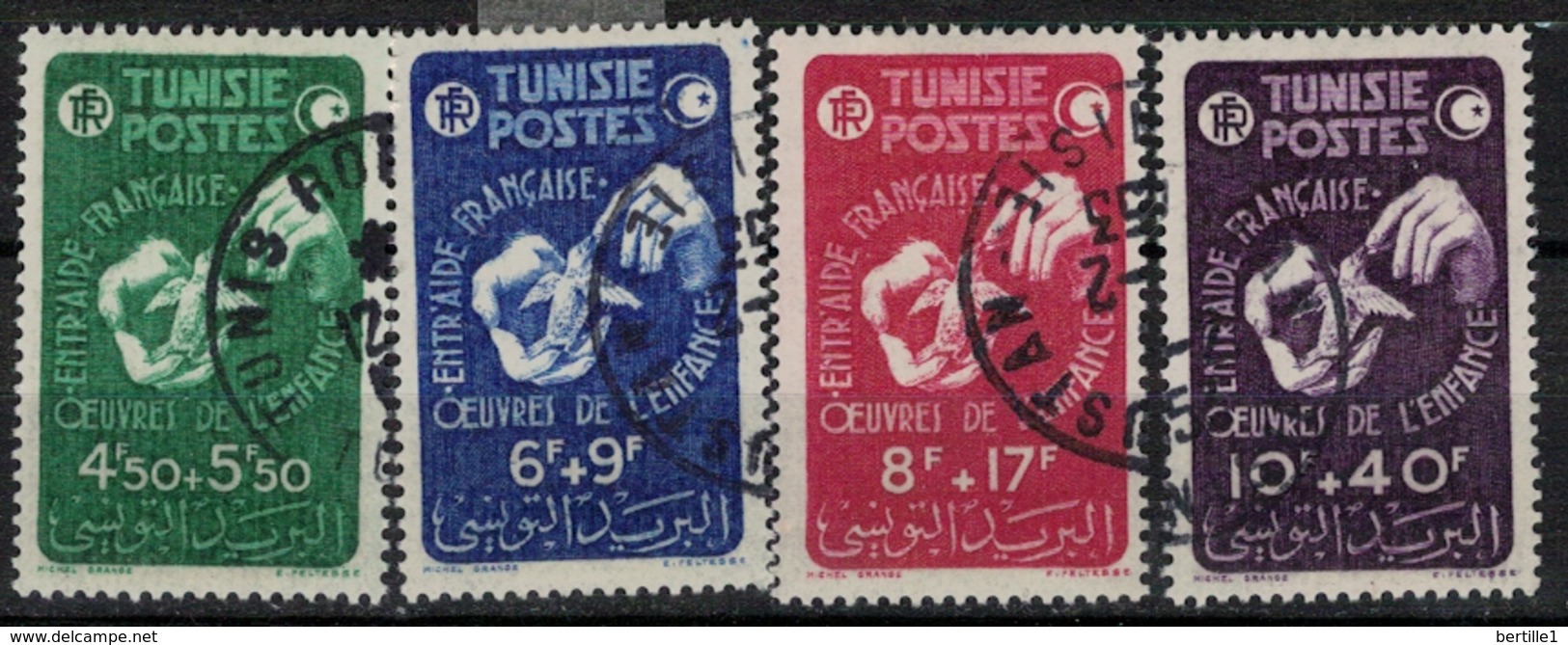 TUNISIE       N°  YVERT     320/323  OBLITERE       ( O   2/26 ) - Oblitérés