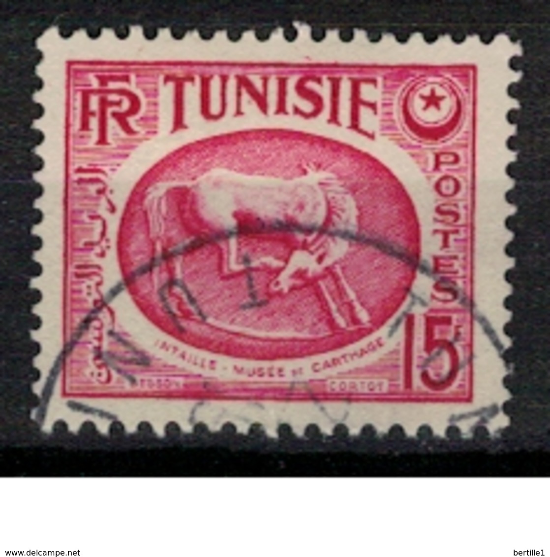 TUNISIE       N°  YVERT     345      OBLITERE       ( O   2/28 ) - Oblitérés