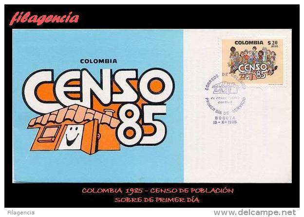 AMERICA. COLOMBIA SPD-FDC. 1985 CENSO NACIONAL DE POBLACIÓN & VIVIENDA - Colombia