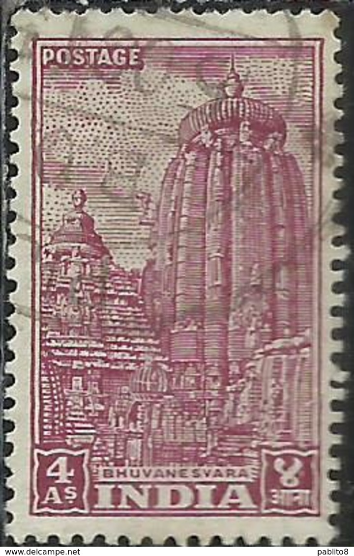 INDIA INDE 1949 BHUVANESVARA 4a USATO USED OBLITERE' - Used Stamps
