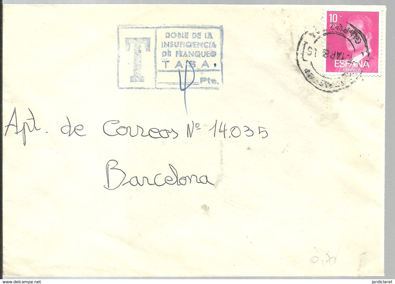 CARTA 1980  TASA - Cartas & Documentos