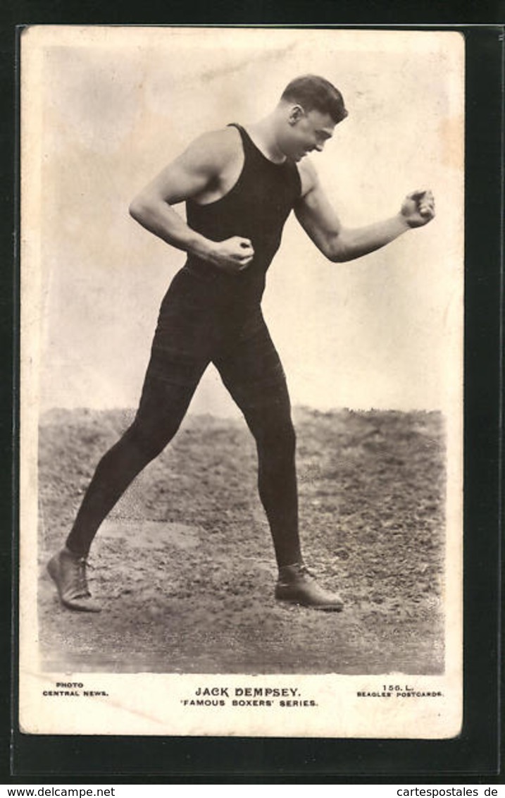 AK Portrait Boxer Jack Dempsey - Boxe