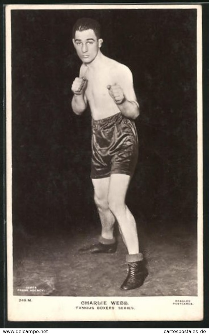 AK Famous Boxers, Charlie Webb - Pugilato