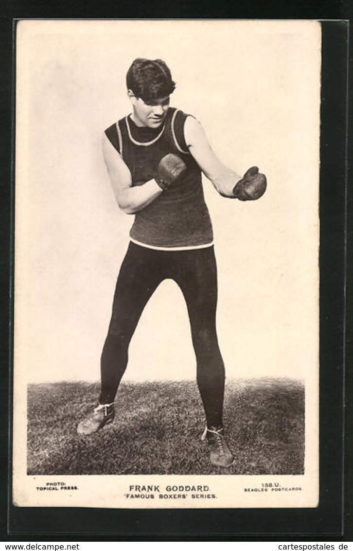 AK Famous Boxers, Frank Goddard - Boxe