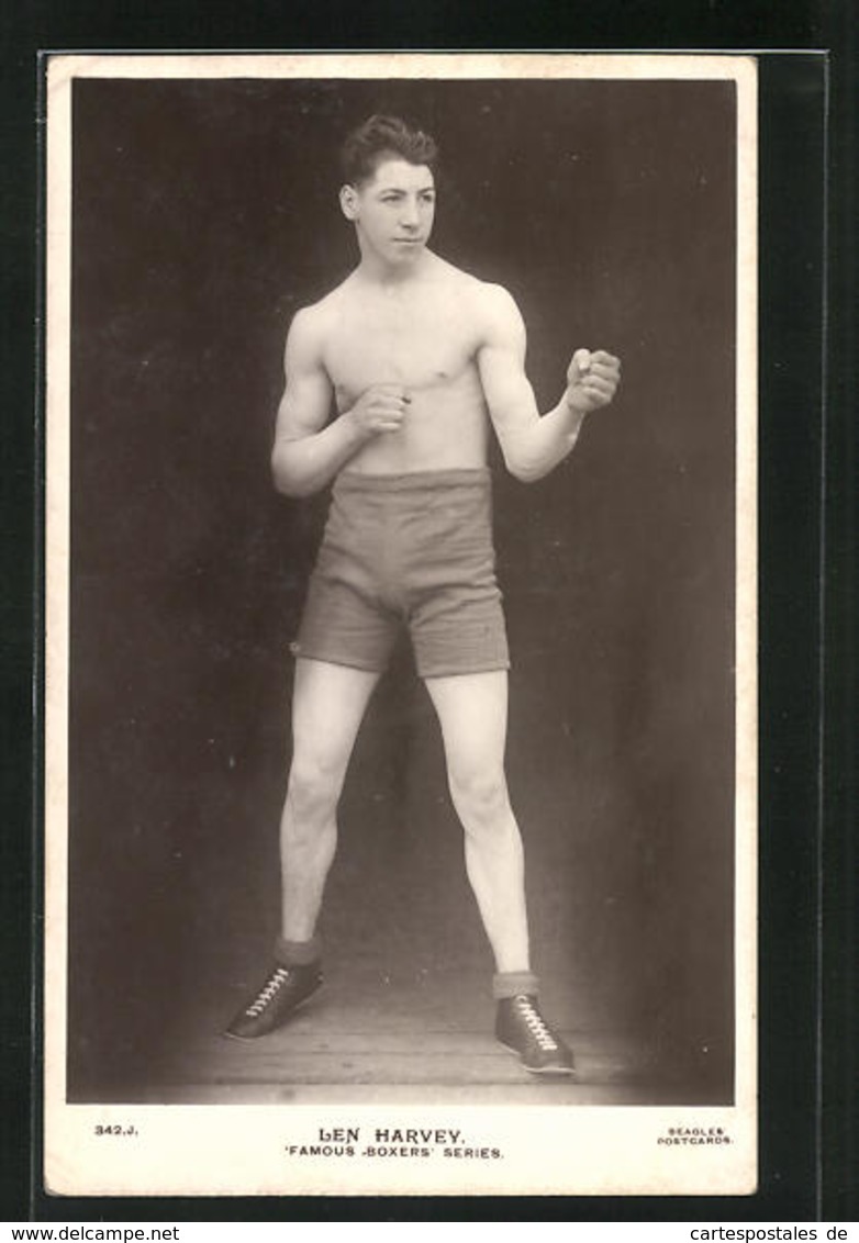 AK Famous Boxers, Len Harvey - Boxe
