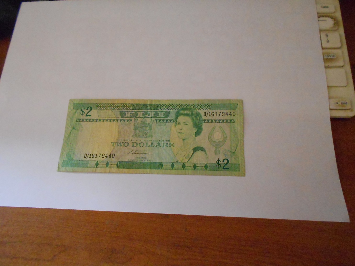 FIJI    1988  -  2   DOLLARS  BILLET - Fiji