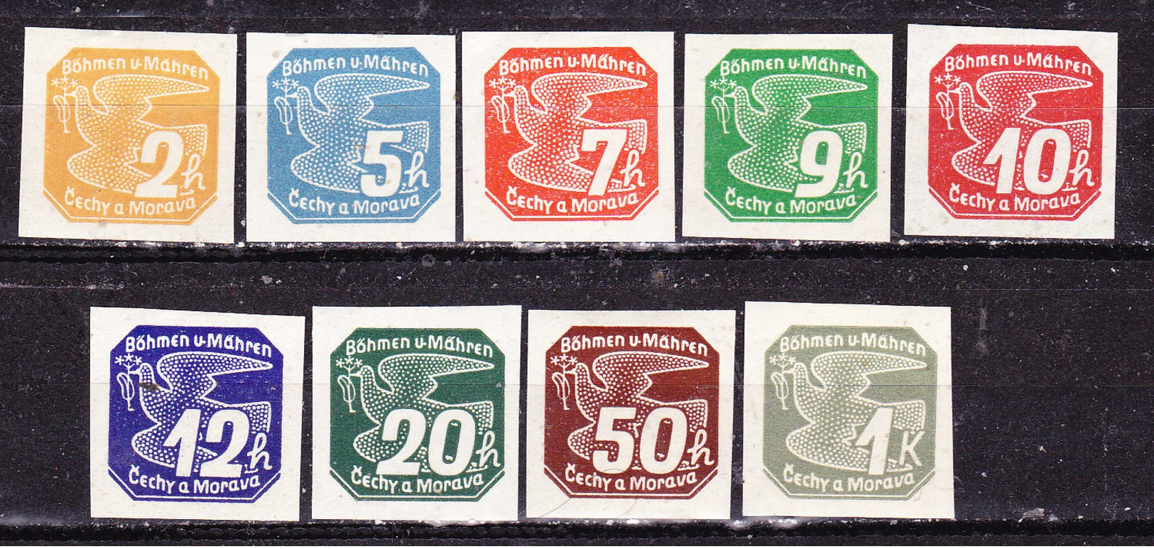 Germania-Protettorato Boemia E Moravia 1939 Giornali   Serie Completa Nuova MLLH - Unused Stamps