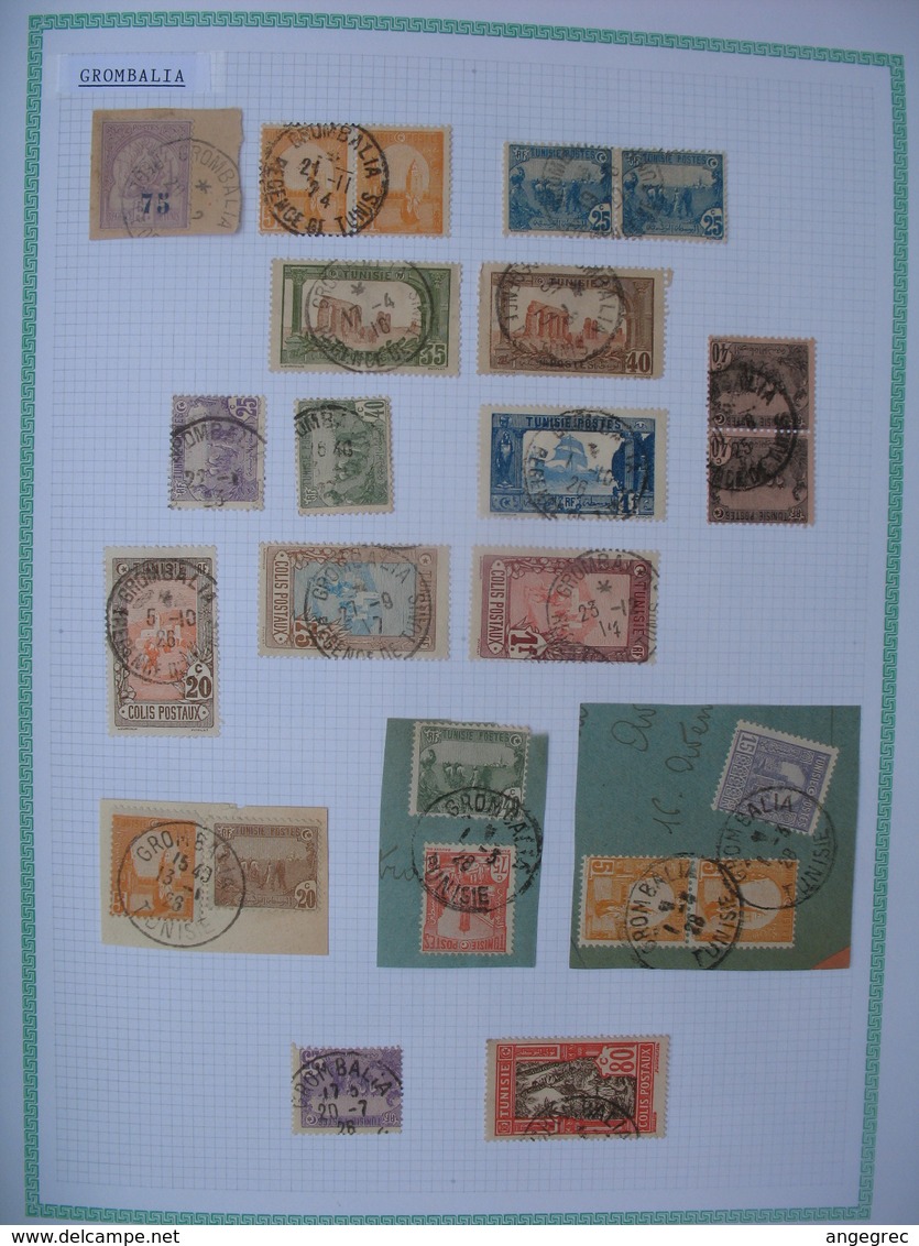 Tunisie Lot De Timbres, Oblitération  choisies De Grombalia     Voir Scan - Oblitérés