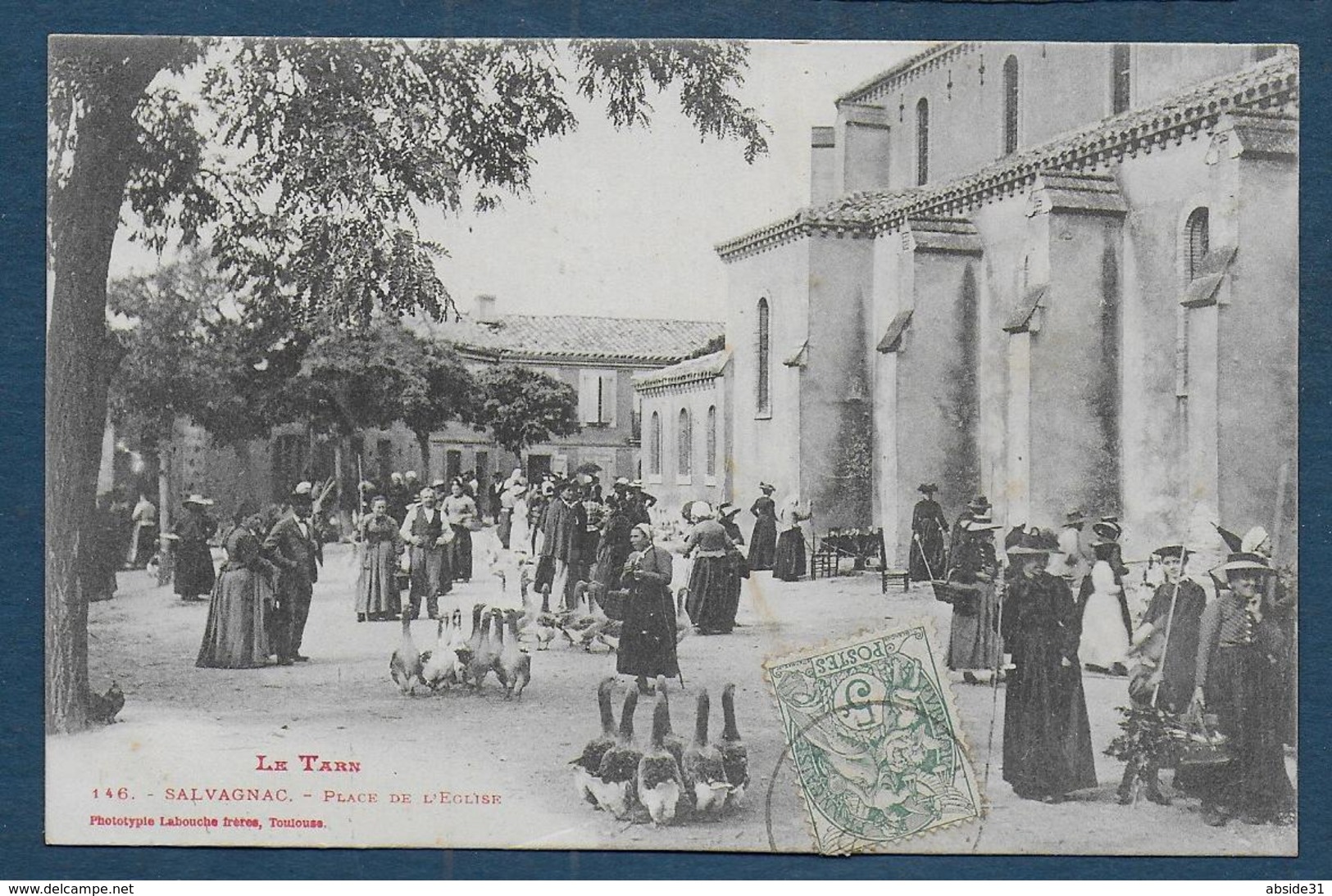 SALVAGNAC - Place De L'Eglise ( Marché Aux Oies ) - Salvagnac