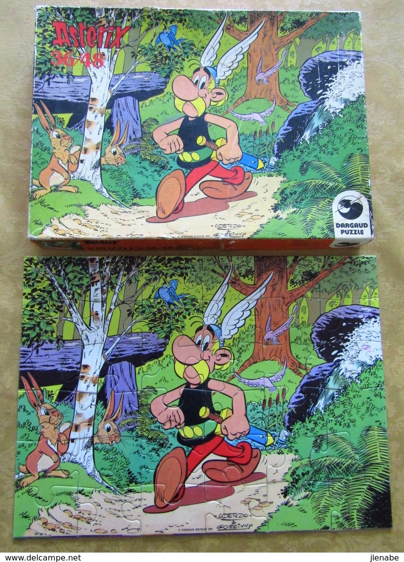 ASTERIX Dans Les Bois Boite 2 Puzzles Dargaud 1975 36 + 48 Pièces - Puzzles