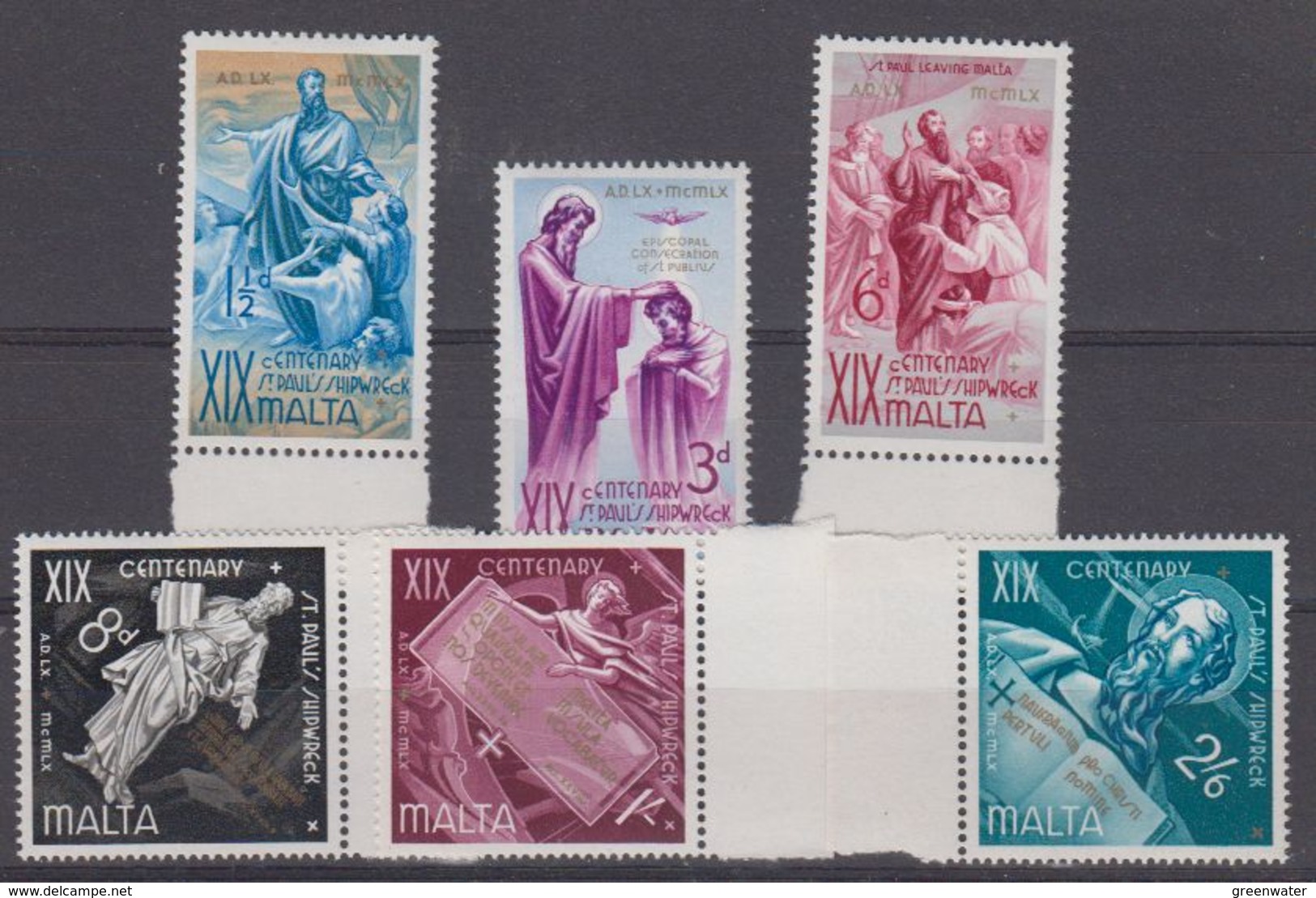 Malta 1960 Hl. Paulus 6v ** Mnh (43473) - Malte